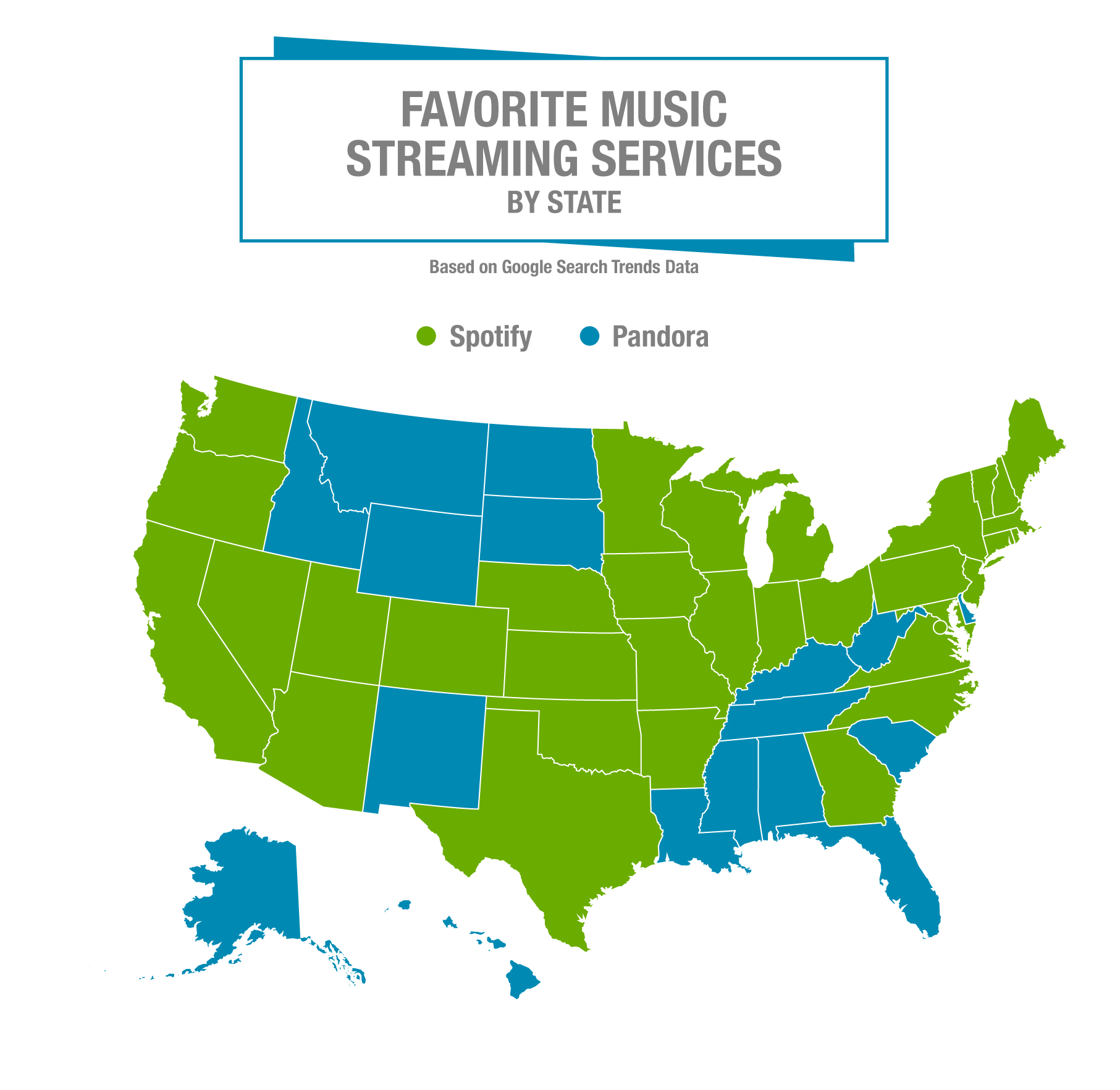 Streaming Services: How Your State Listens to Music - CenturyLinkQuote